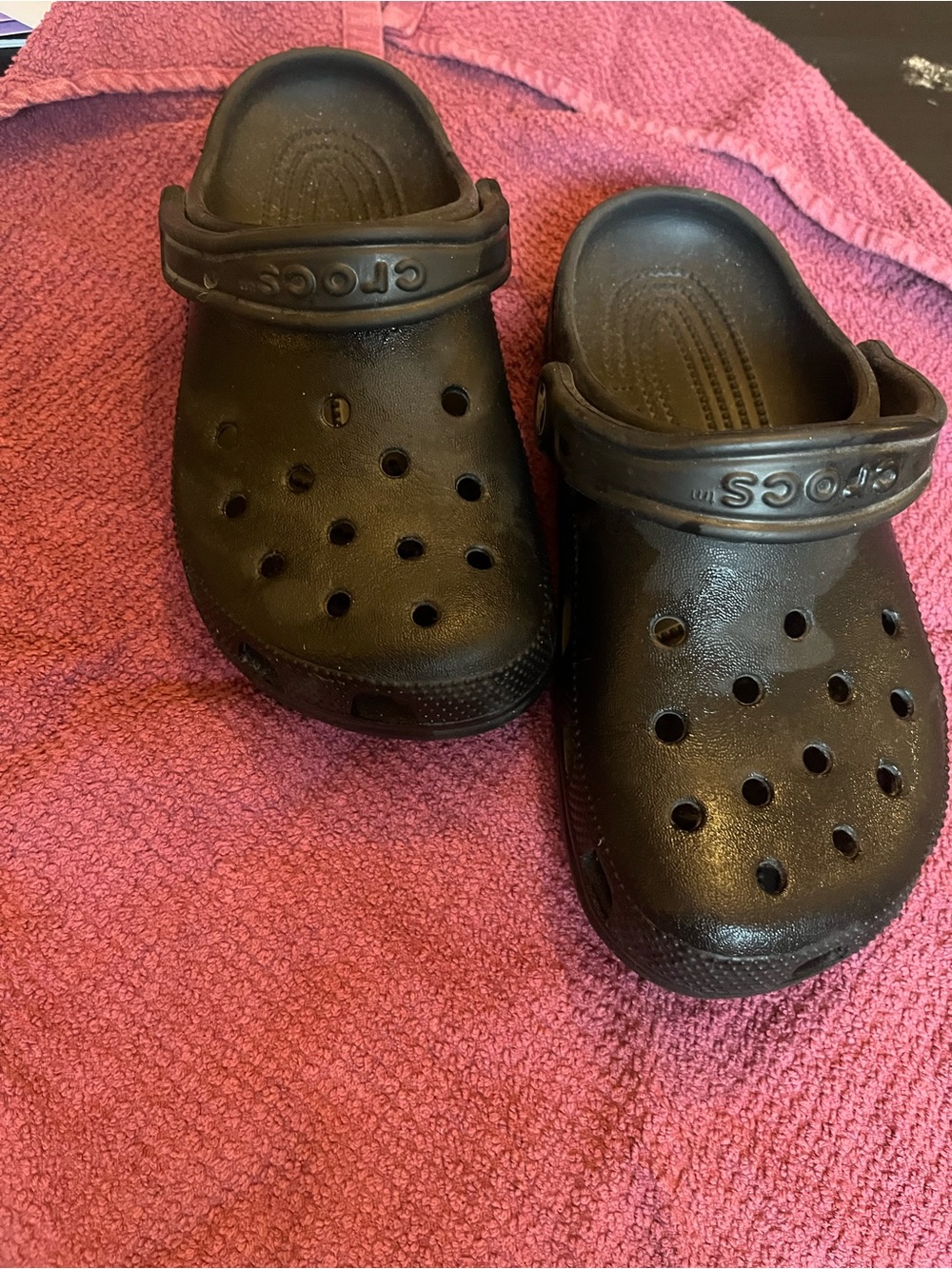 CROCS Kids Black Classic Clog Sandals